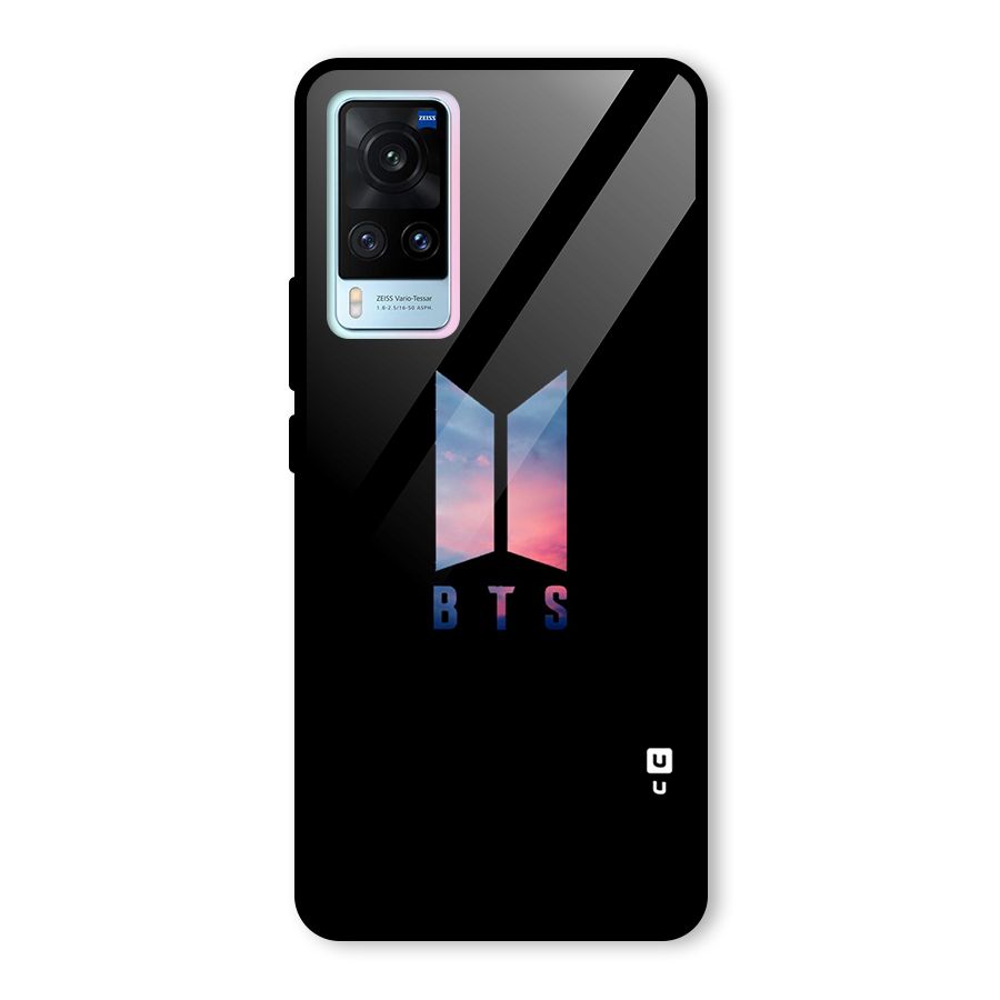BTS Logo Sky Glass Back Case for Vivo X60