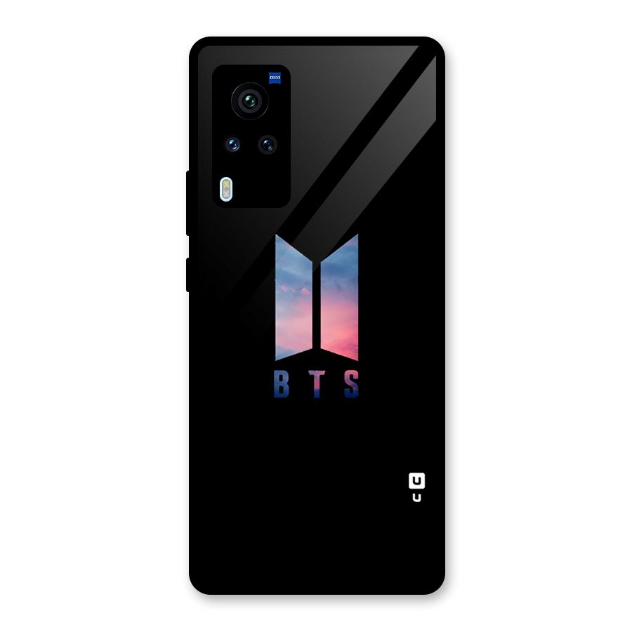 BTS Logo Sky Glass Back Case for Vivo X60 Pro