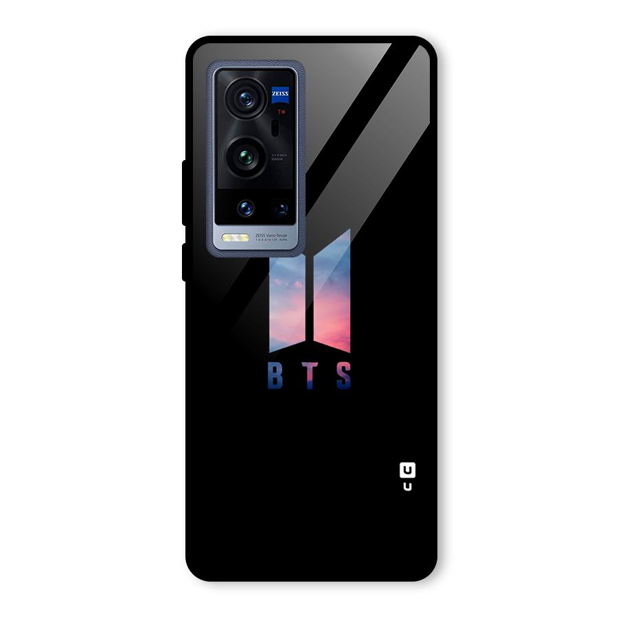 BTS Logo Sky Glass Back Case for Vivo X60 Pro Plus