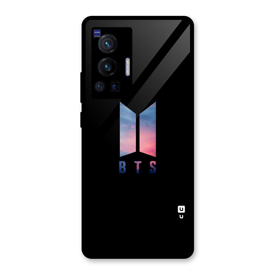 BTS Logo Sky Glass Back Case for Vivo X70 Pro