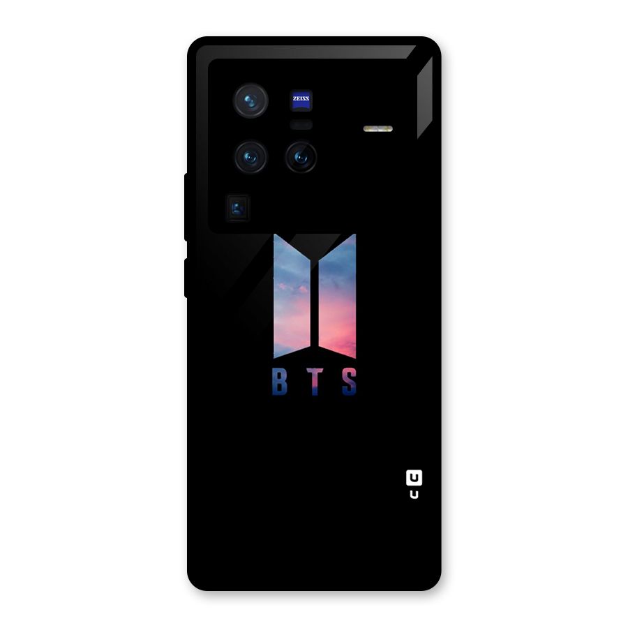 BTS Logo Sky Glass Back Case for Vivo X80 Pro