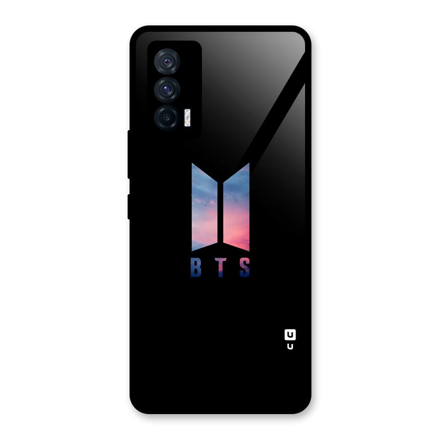 BTS Logo Sky Glass Back Case for Vivo iQOO 7 5G
