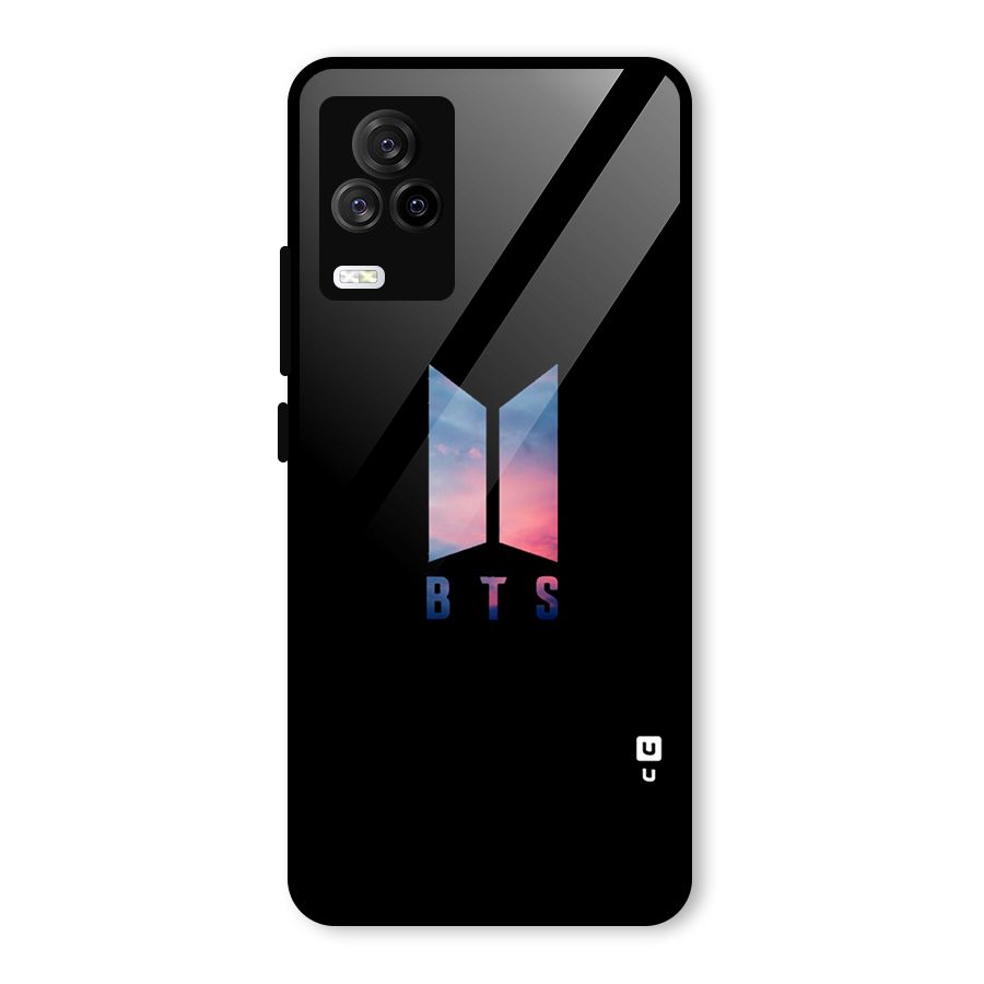BTS Logo Sky Glass Back Case for Vivo iQOO 7 Legend 5G