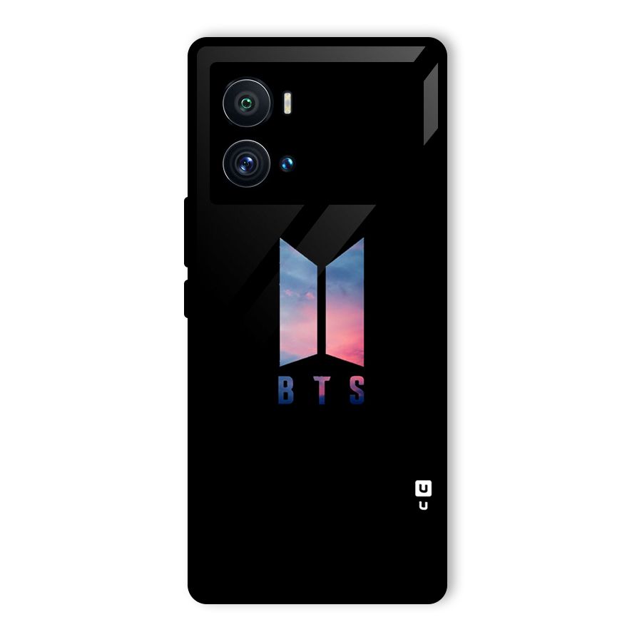BTS Logo Sky Glass Back Case for Vivo iQOO 9 Pro