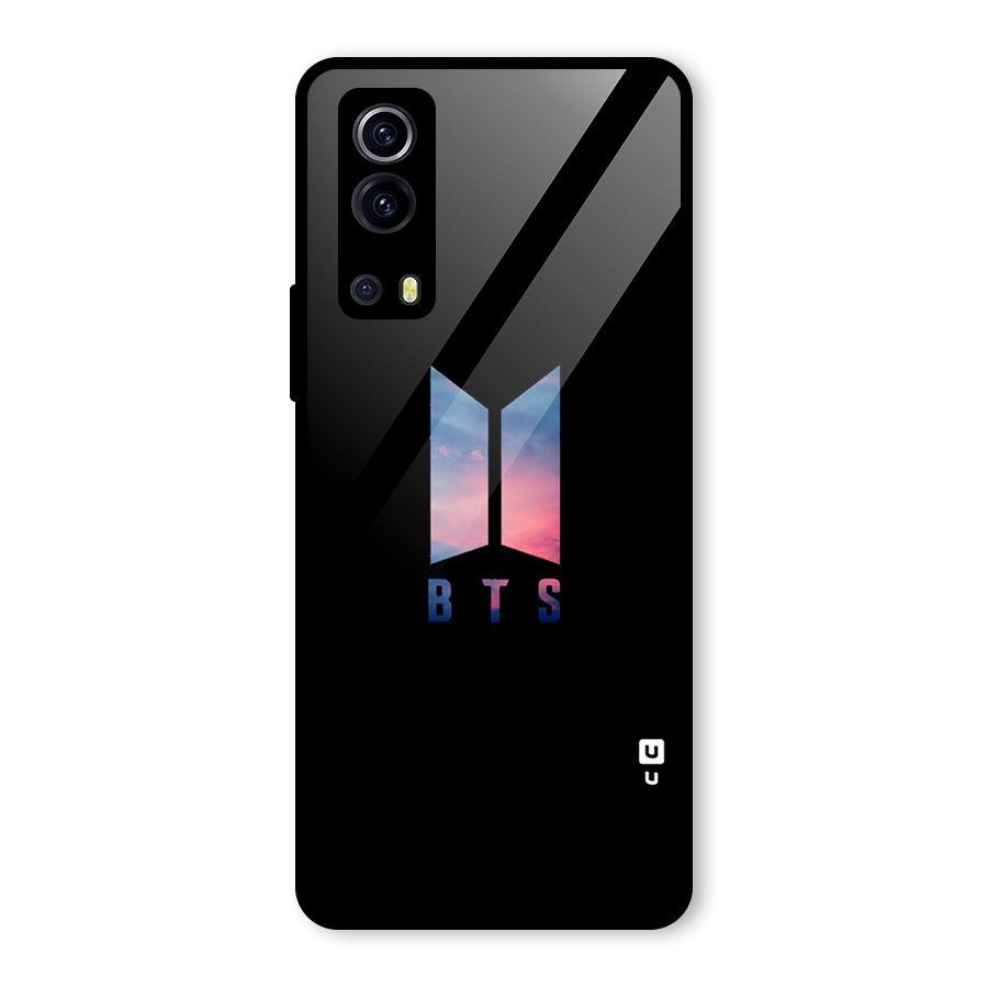 BTS Logo Sky Glass Back Case for Vivo iQOO Z3