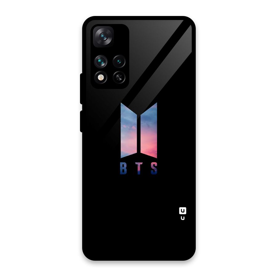 BTS Logo Sky Glass Back Case for Xiaomi 11i HyperCharge 5G