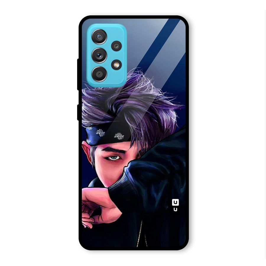 BTS Namjoon Artwork Glass Back Case for Galaxy A52