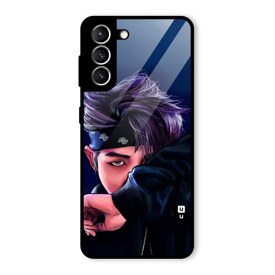 BTS Namjoon Artwork Glass Back Case for Galaxy S21 5G