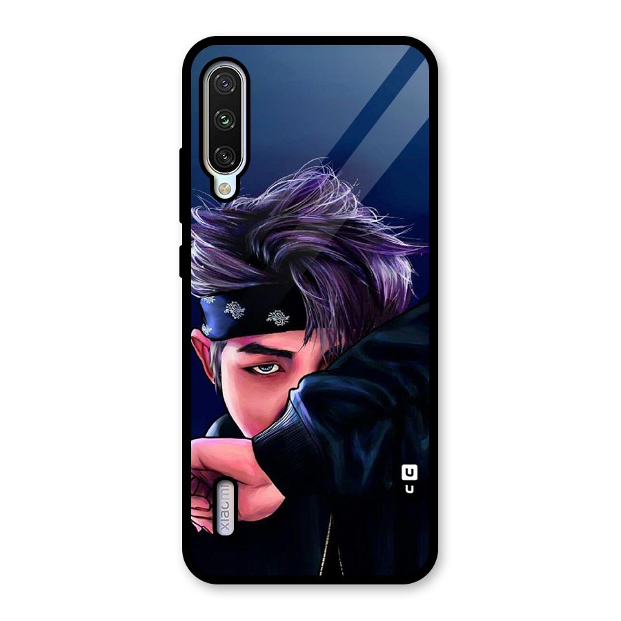 BTS Namjoon Artwork Glass Back Case for Mi A3