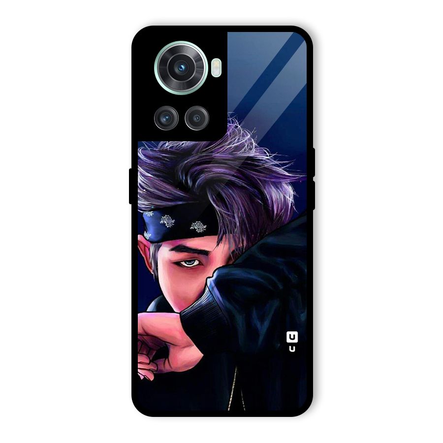 BTS Namjoon Artwork Glass Back Case for OnePlus 10R