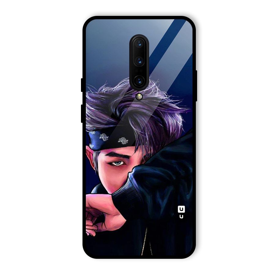 BTS Namjoon Artwork Glass Back Case for OnePlus 7 Pro