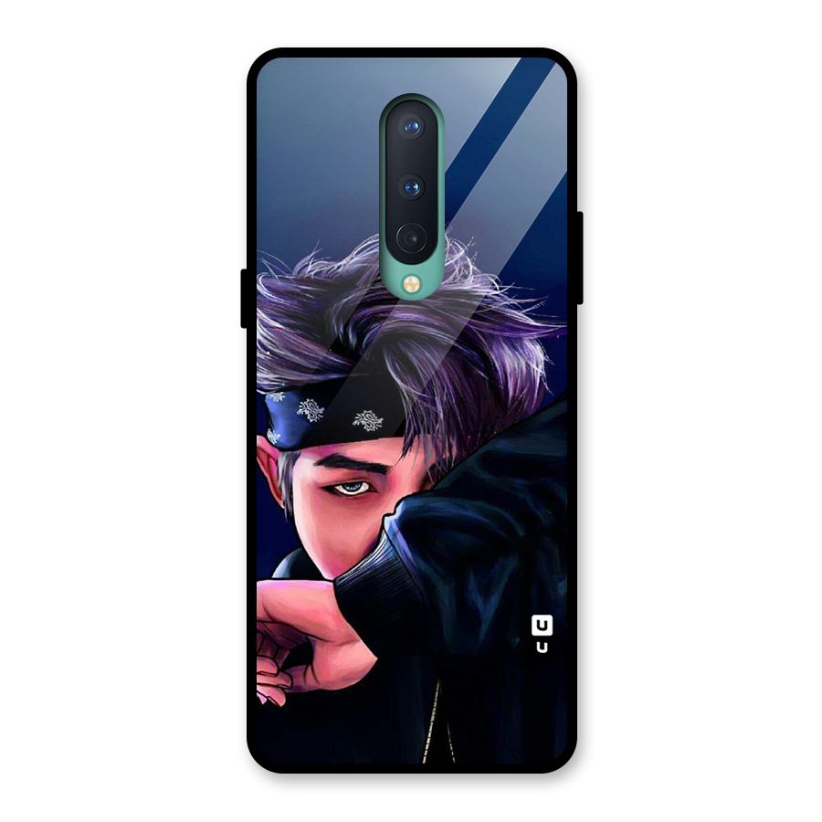BTS Namjoon Artwork Glass Back Case for OnePlus 8