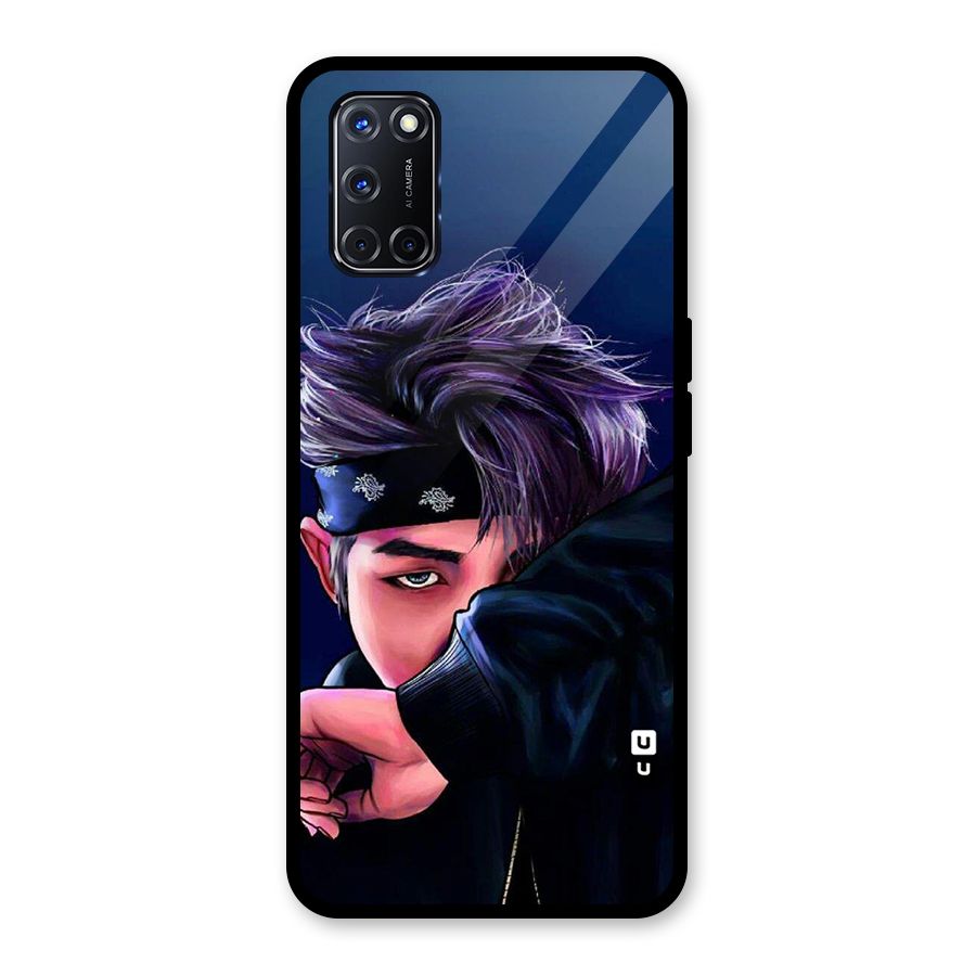 BTS Namjoon Artwork Glass Back Case for Oppo A52