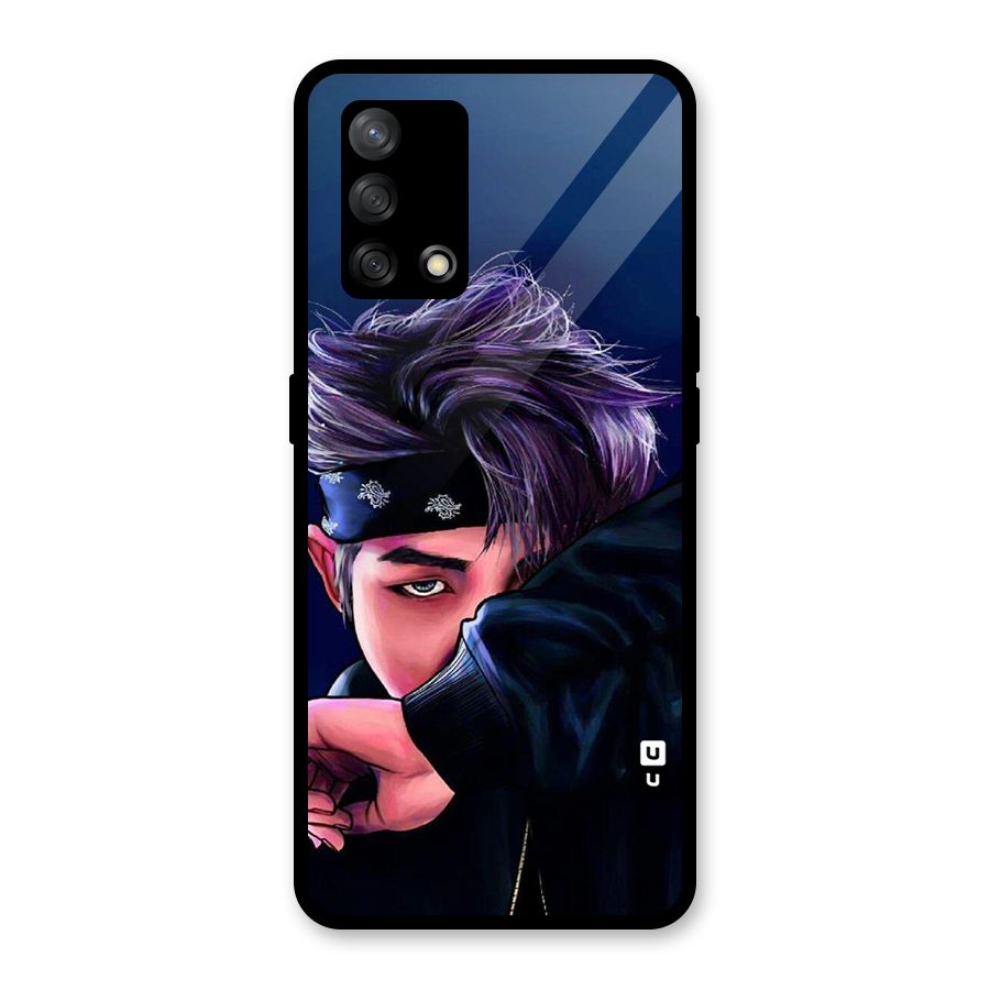 BTS Namjoon Artwork Glass Back Case for Oppo F19