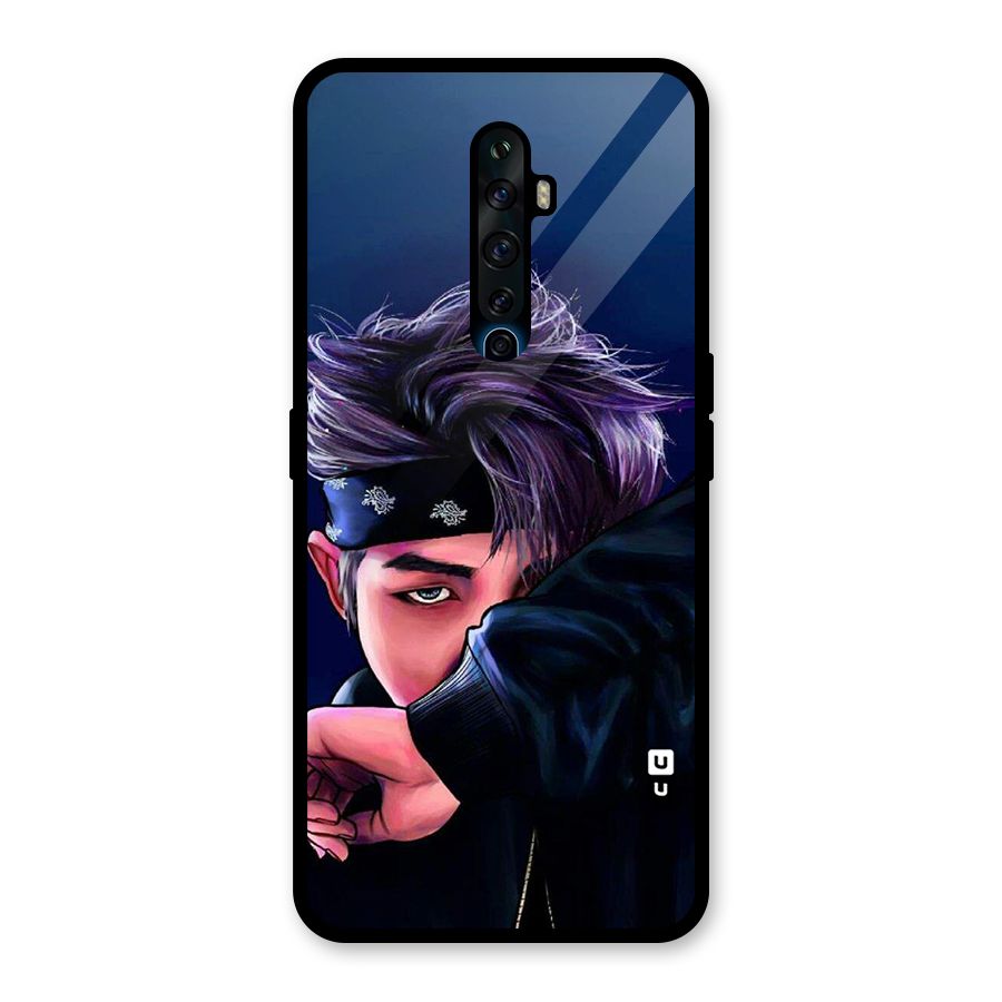 BTS Namjoon Artwork Glass Back Case for Oppo Reno2 F