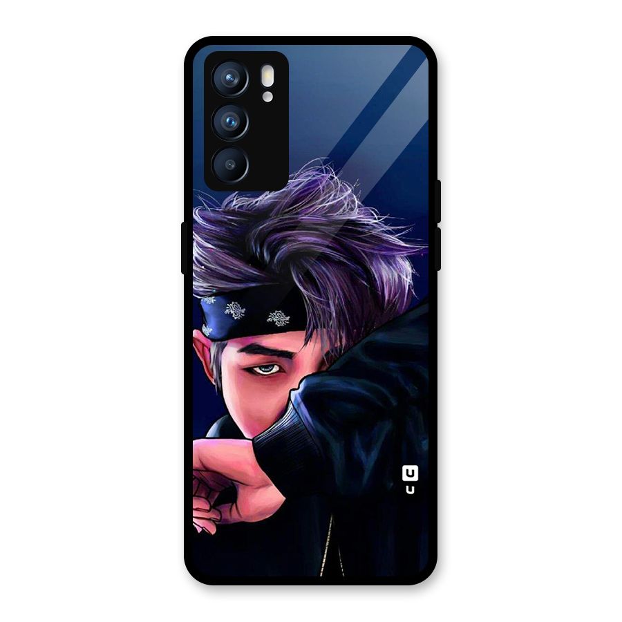 BTS Namjoon Artwork Glass Back Case for Oppo Reno6 5G
