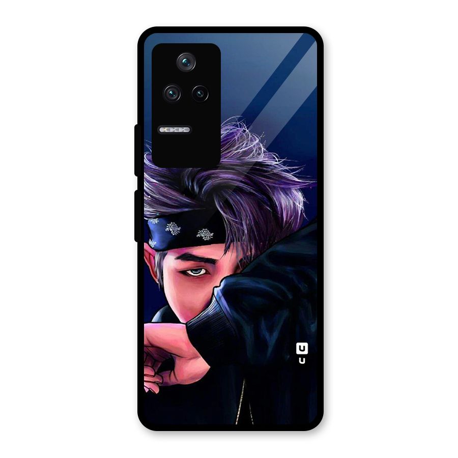 BTS Namjoon Artwork Glass Back Case for Poco F4 5G