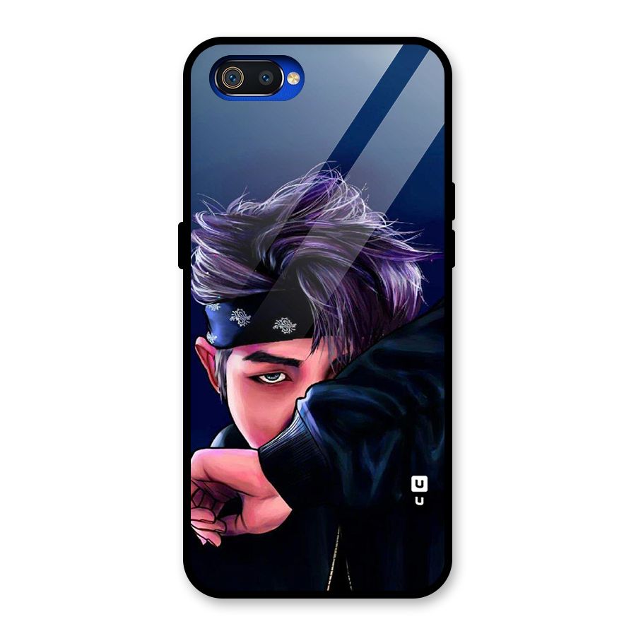 BTS Namjoon Artwork Glass Back Case for Realme C2
