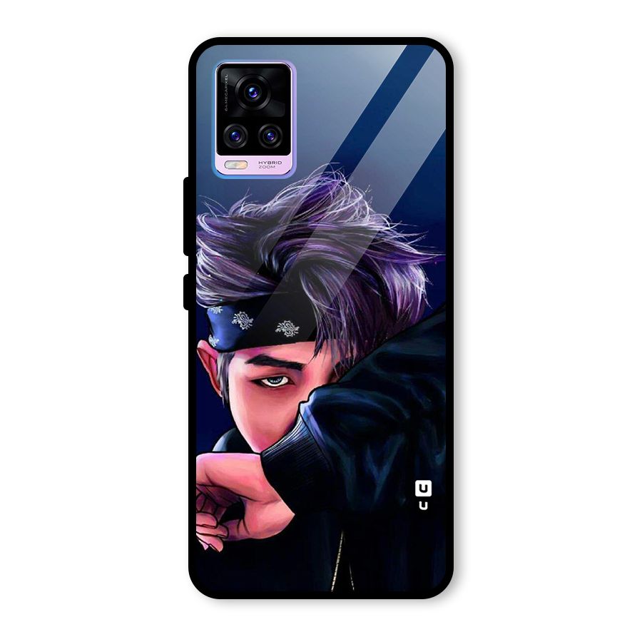 BTS Namjoon Artwork Glass Back Case for Vivo V20 Pro