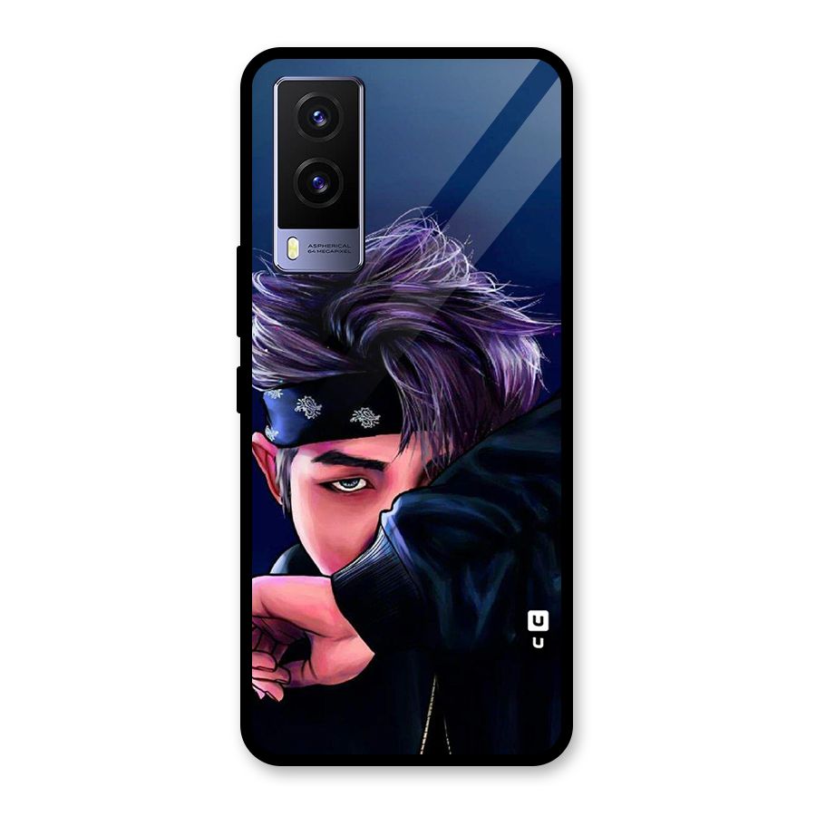 BTS Namjoon Artwork Glass Back Case for Vivo V21e 5G