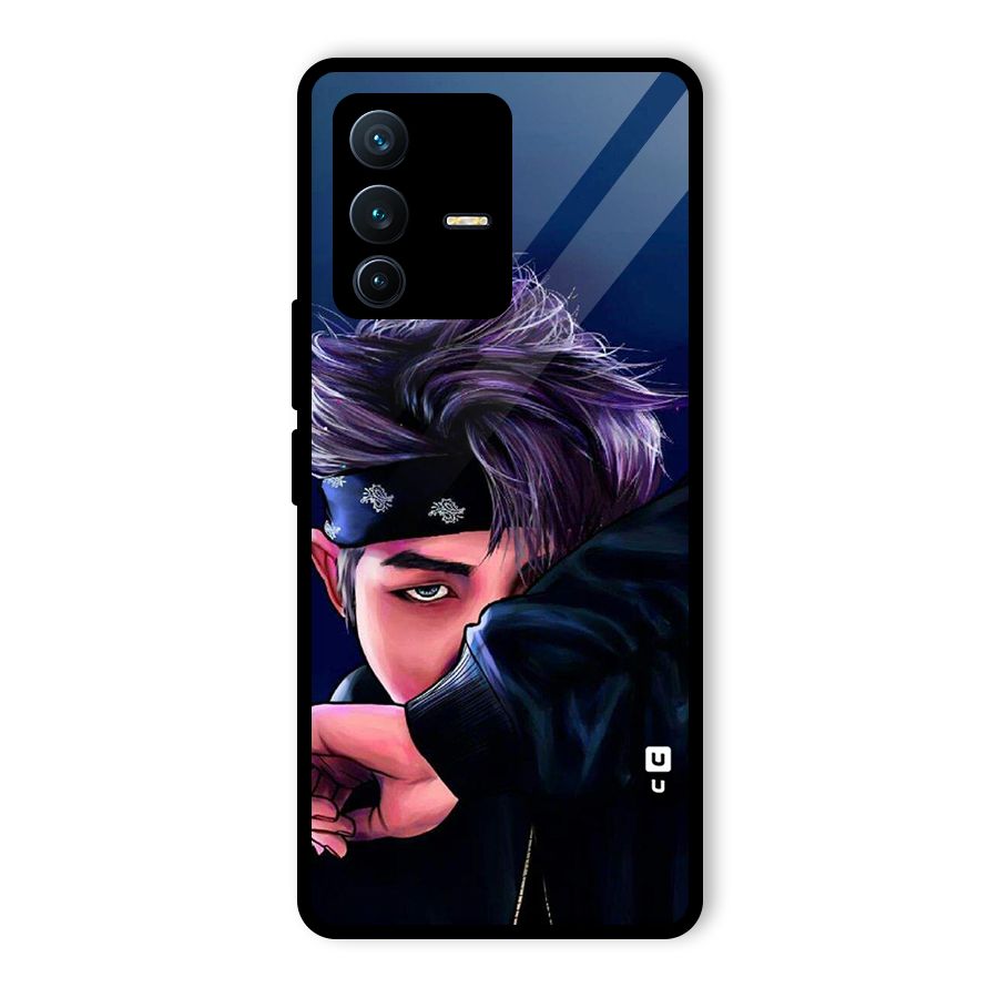 BTS Namjoon Artwork Glass Back Case for Vivo V23 Pro