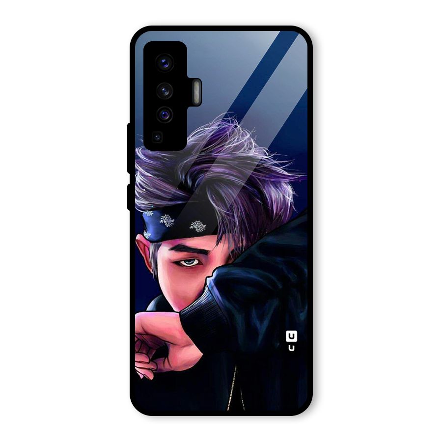 BTS Namjoon Artwork Glass Back Case for Vivo X50