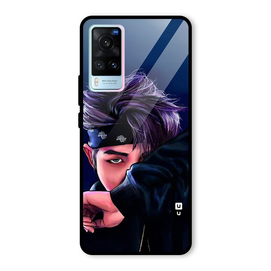 BTS Namjoon Artwork Glass Back Case for Vivo X60