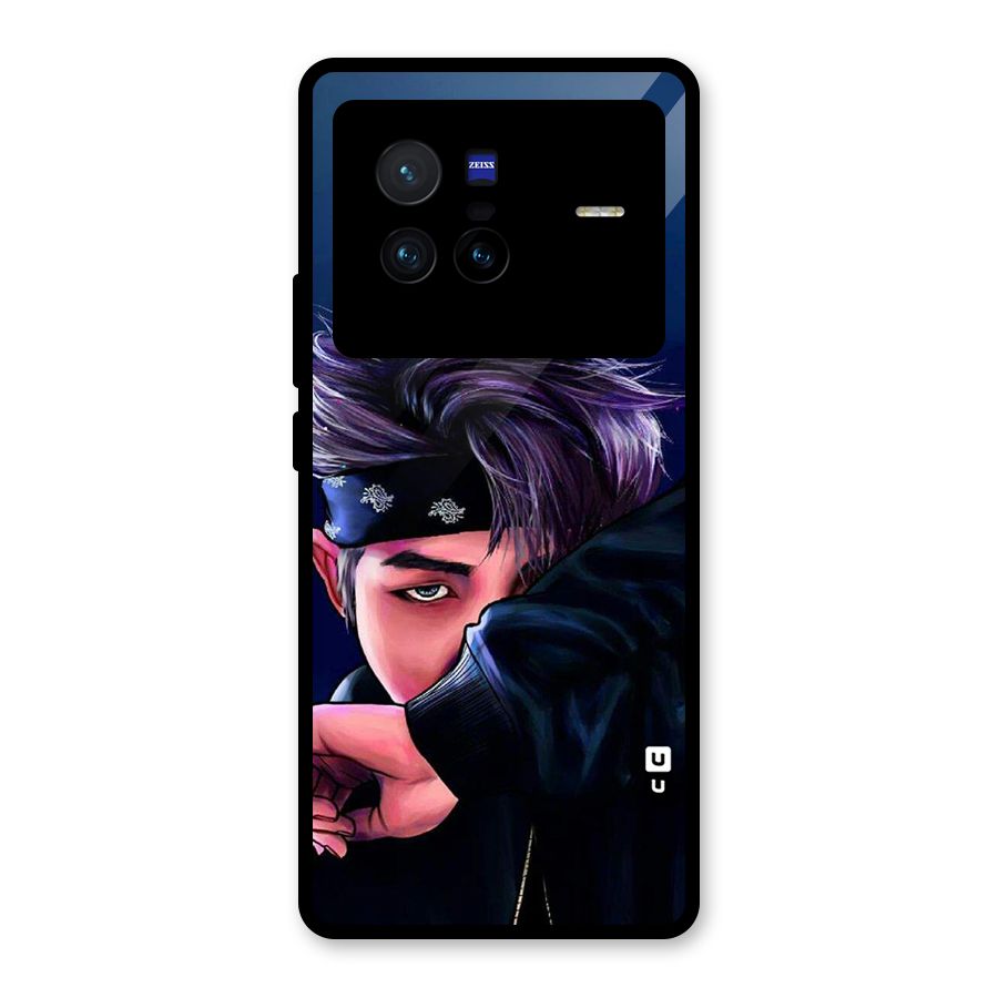 BTS Namjoon Artwork Glass Back Case for Vivo X80