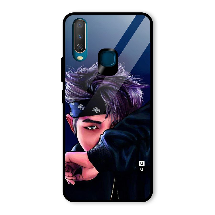 BTS Namjoon Artwork Glass Back Case for Vivo Y15
