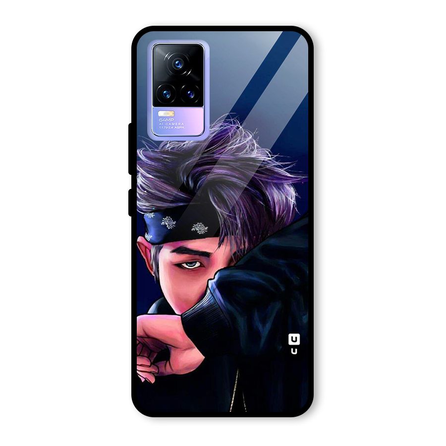 BTS Namjoon Artwork Glass Back Case for Vivo Y73