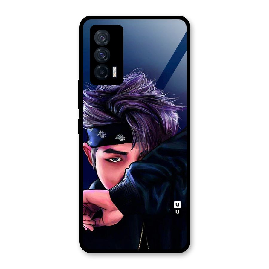BTS Namjoon Artwork Glass Back Case for Vivo iQOO 7 5G