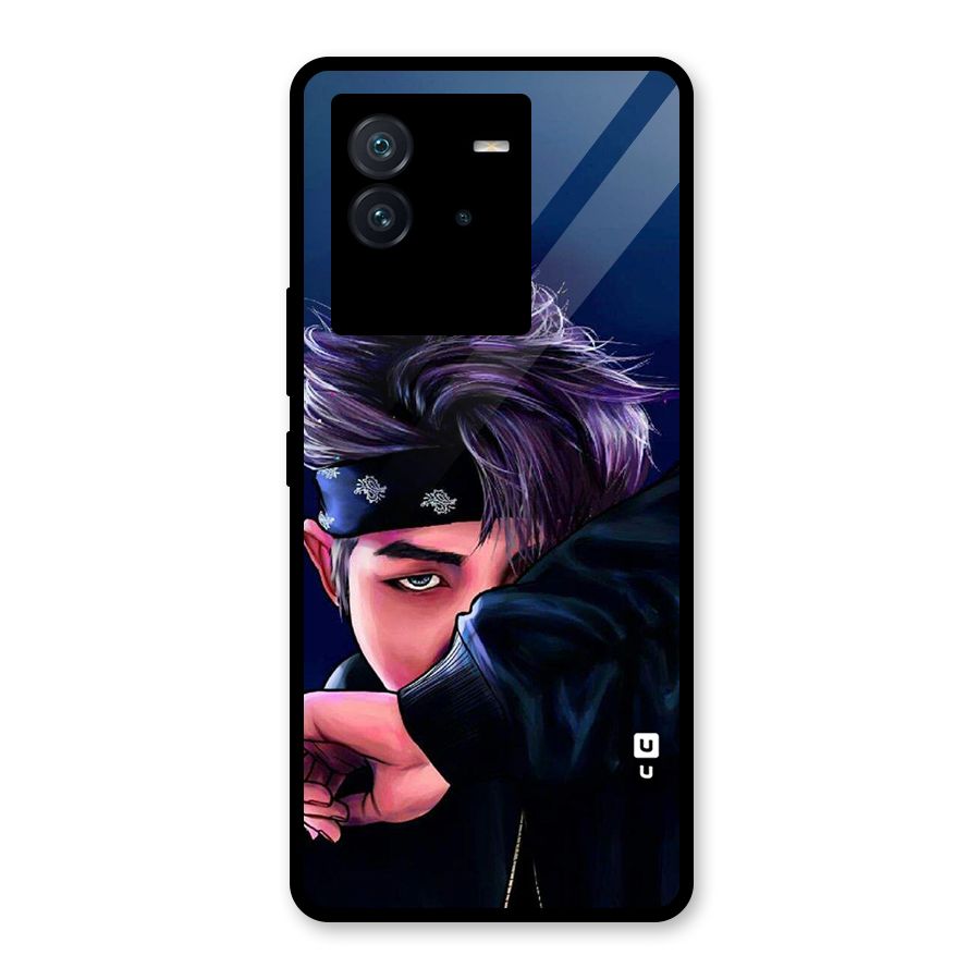 BTS Namjoon Artwork Glass Back Case for Vivo iQOO Neo 6 5G