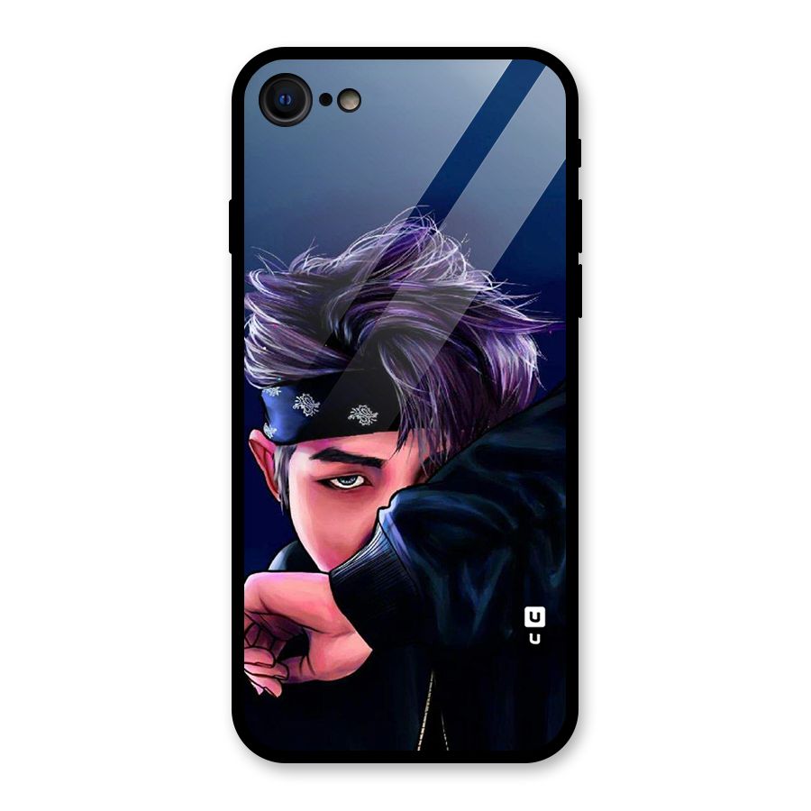 BTS Namjoon Artwork Glass Back Case for iPhone SE 2022