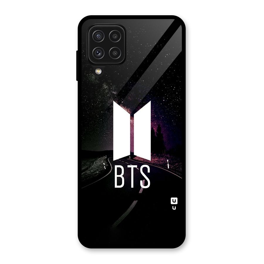 BTS Night Sky Glass Back Case for Galaxy A22 4G