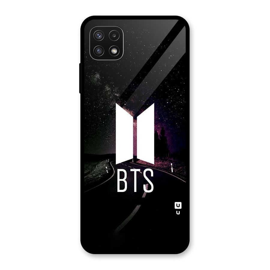 BTS Night Sky Glass Back Case for Galaxy A22 5G