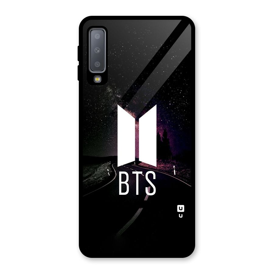 BTS Night Sky Glass Back Case for Galaxy A7 (2018)