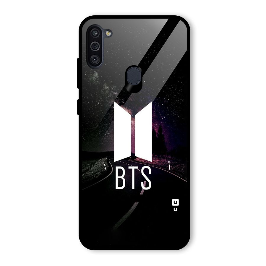 BTS Night Sky Glass Back Case for Galaxy M11