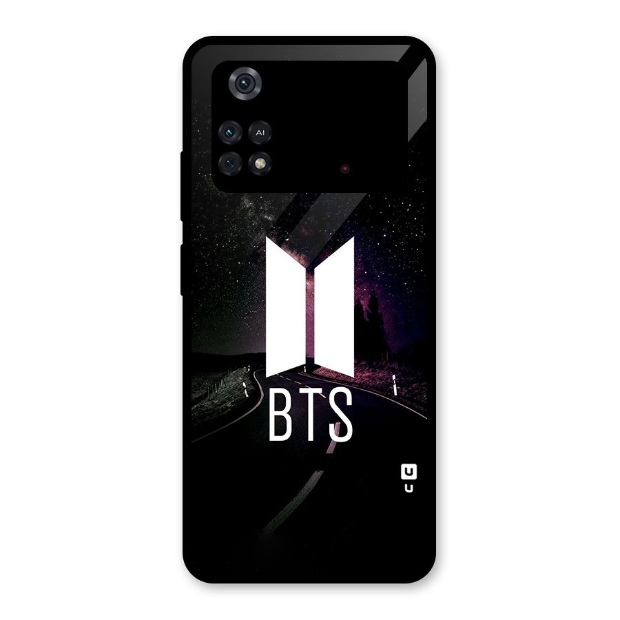 BTS Night Sky Glass Back Case for Poco M4 Pro 4G