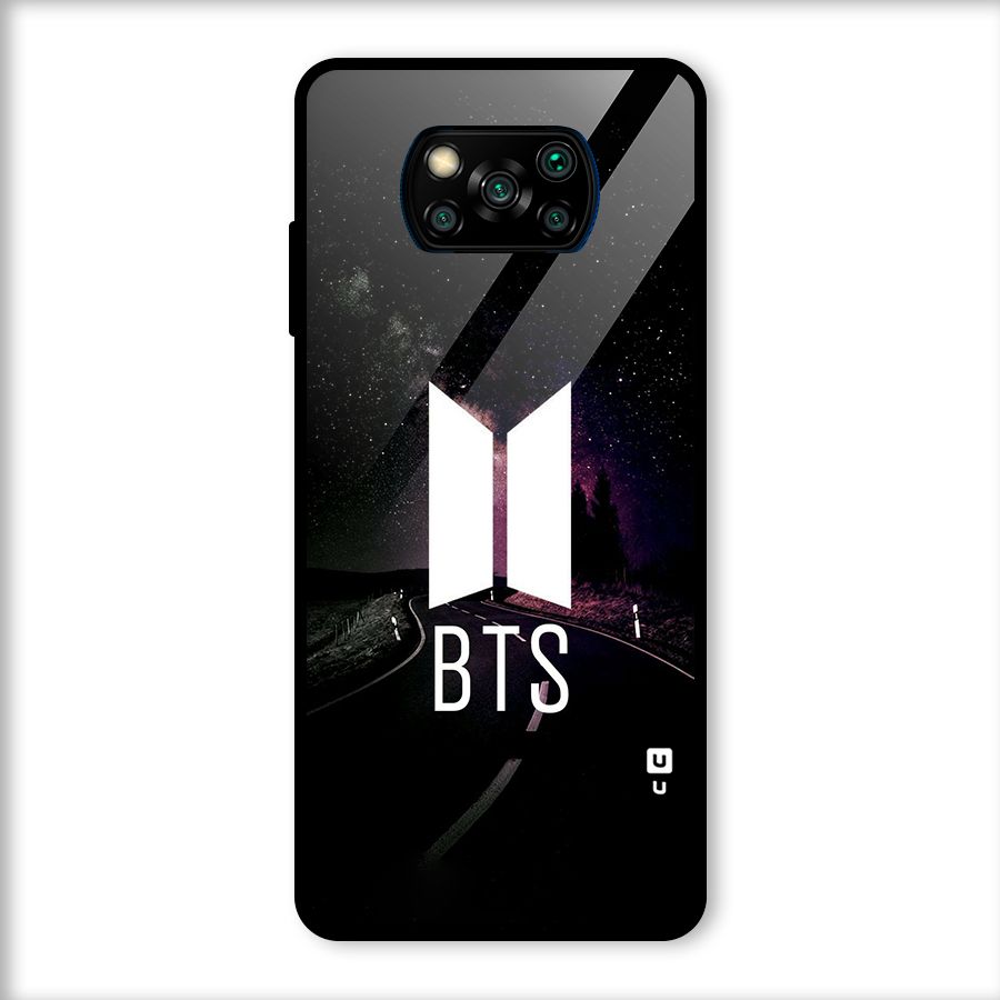 BTS Night Sky Glass Back Case for Poco X3