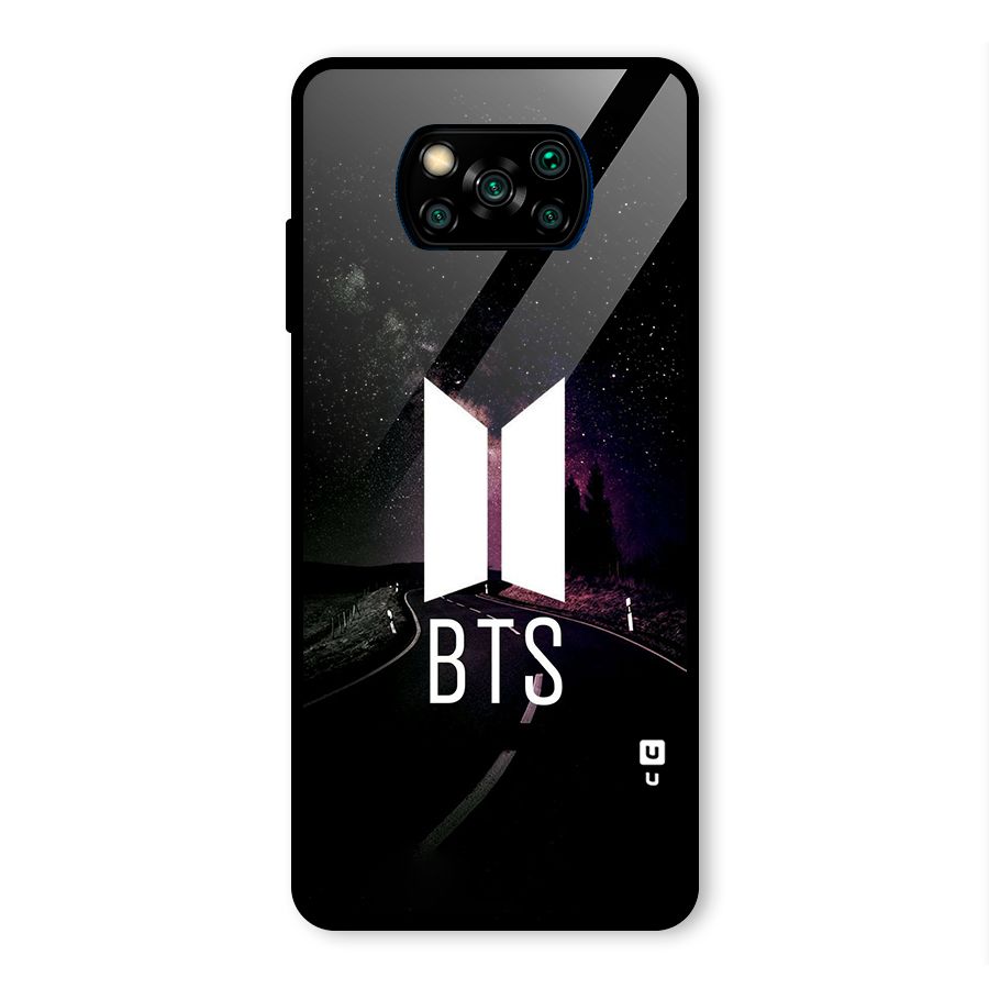 BTS Night Sky Glass Back Case for Poco X3 Pro
