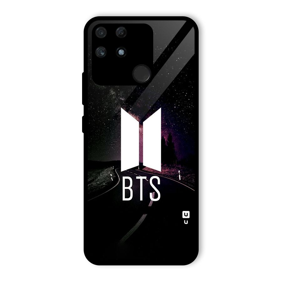 BTS Night Sky Glass Back Case for Realme Narzo 50A