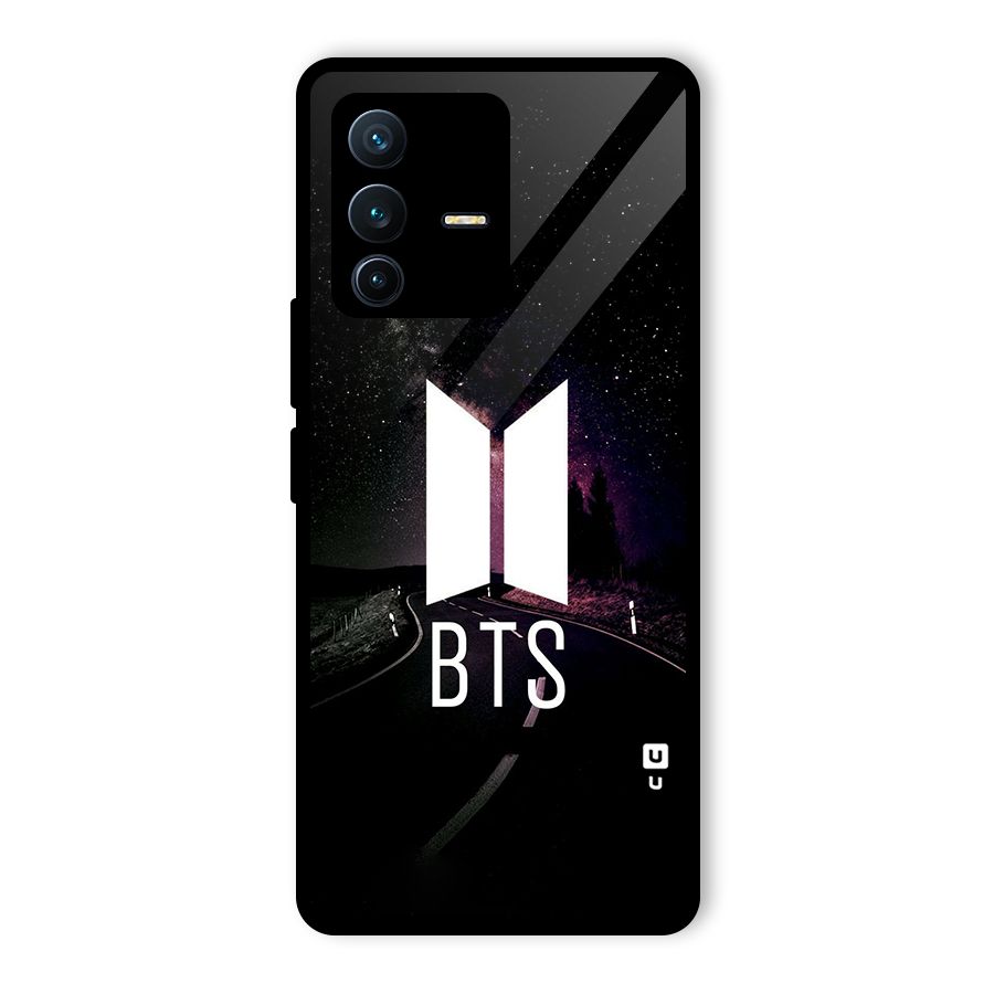 BTS Night Sky Glass Back Case for Vivo V23 Pro