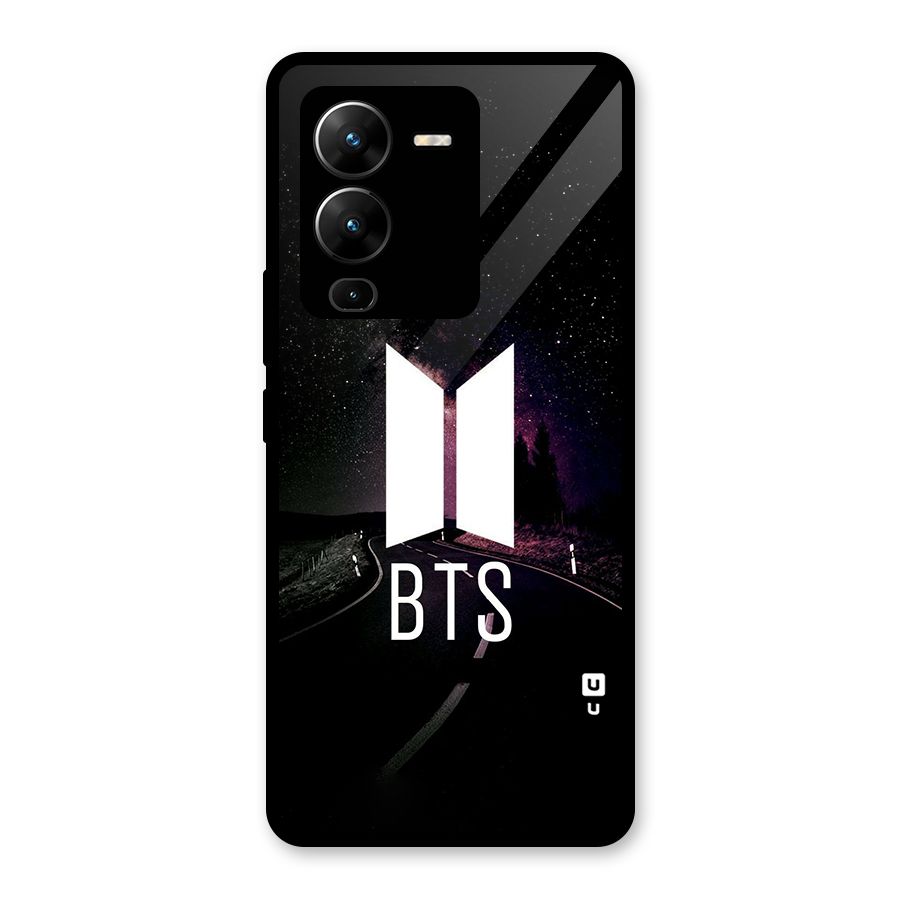 BTS Night Sky Glass Back Case for Vivo V25 Pro