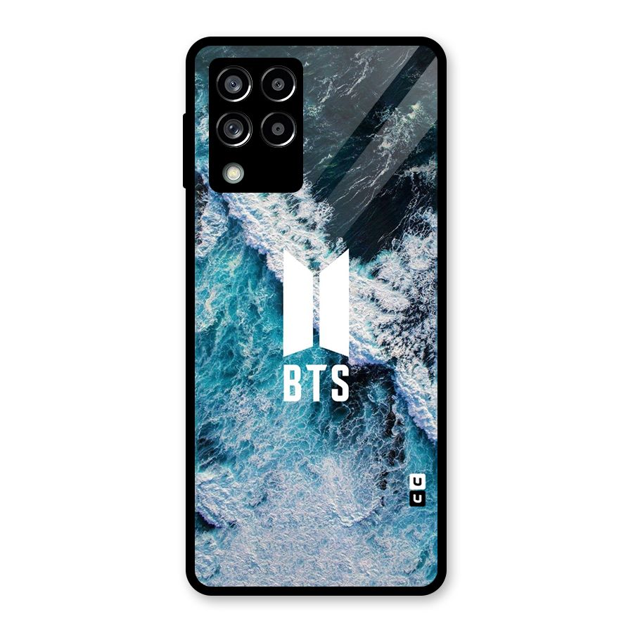 BTS Ocean Waves Glass Back Case for Galaxy M53 5G