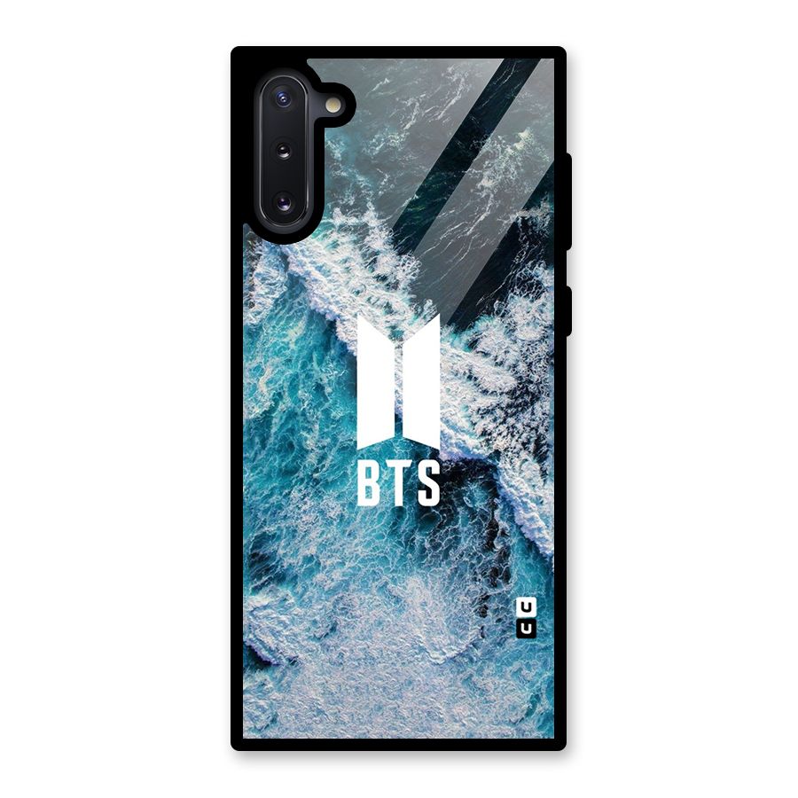 BTS Ocean Waves Glass Back Case for Galaxy Note 10
