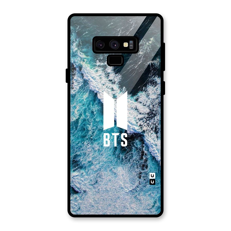 BTS Ocean Waves Glass Back Case for Galaxy Note 9