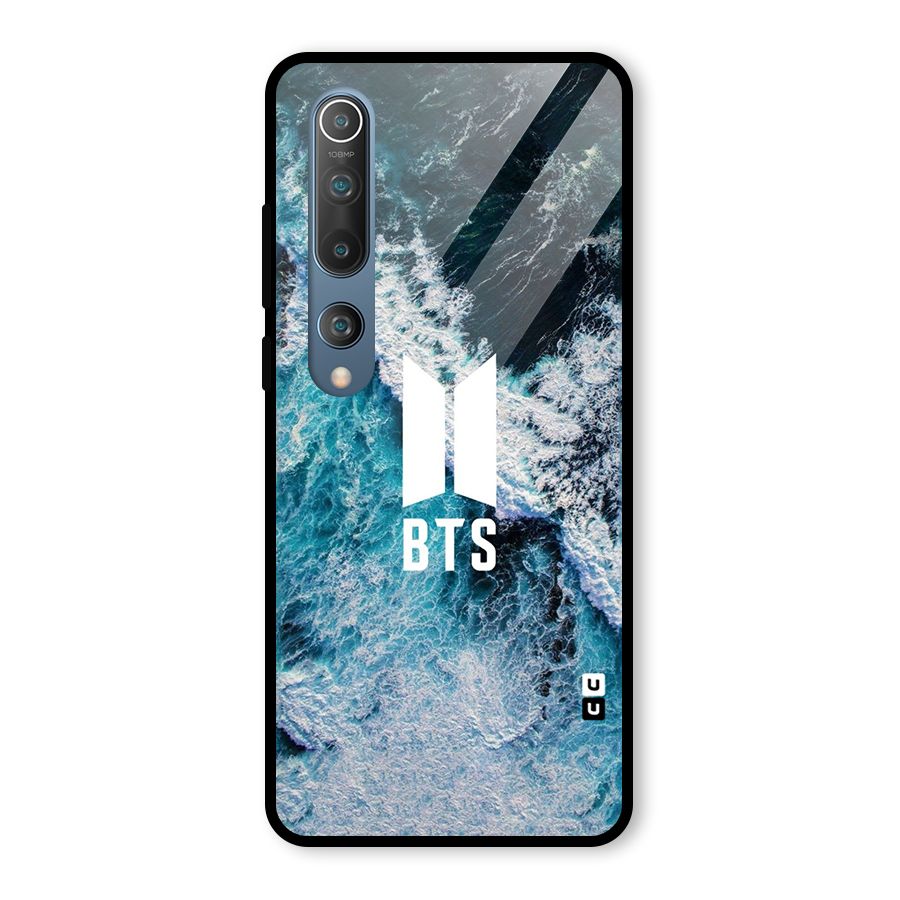 BTS Ocean Waves Glass Back Case for Mi 10
