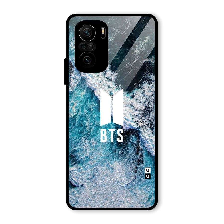 BTS Ocean Waves Glass Back Case for Mi 11x