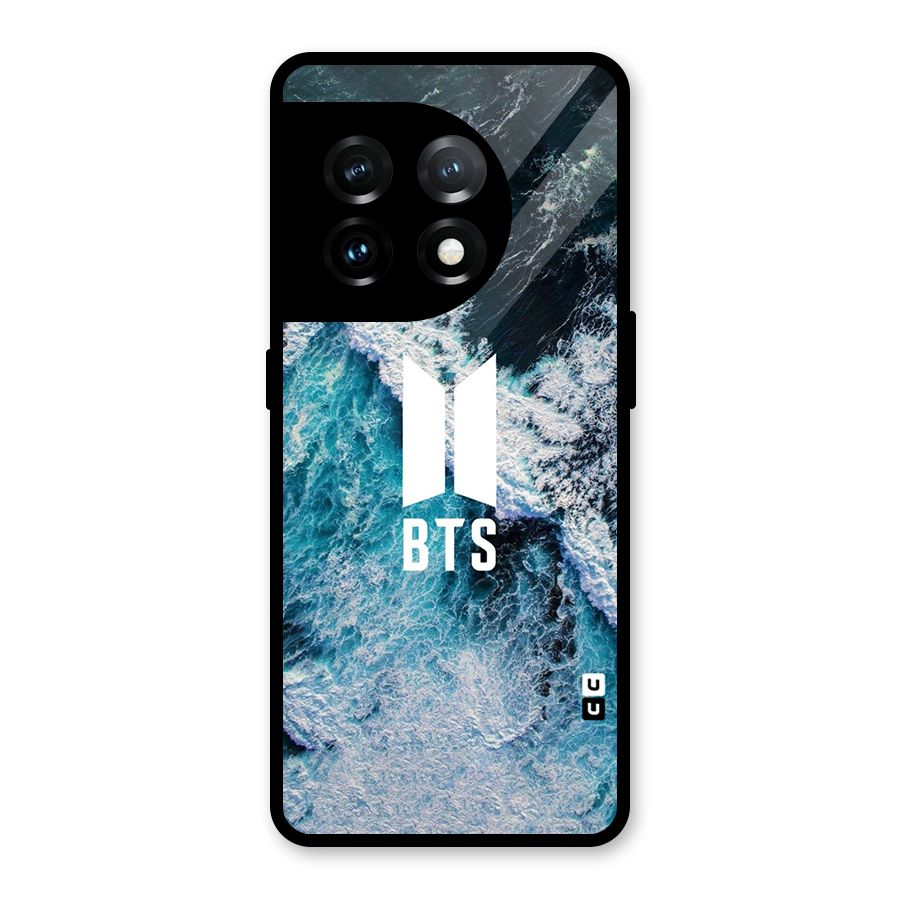 BTS Ocean Waves Glass Back Case for OnePlus 11
