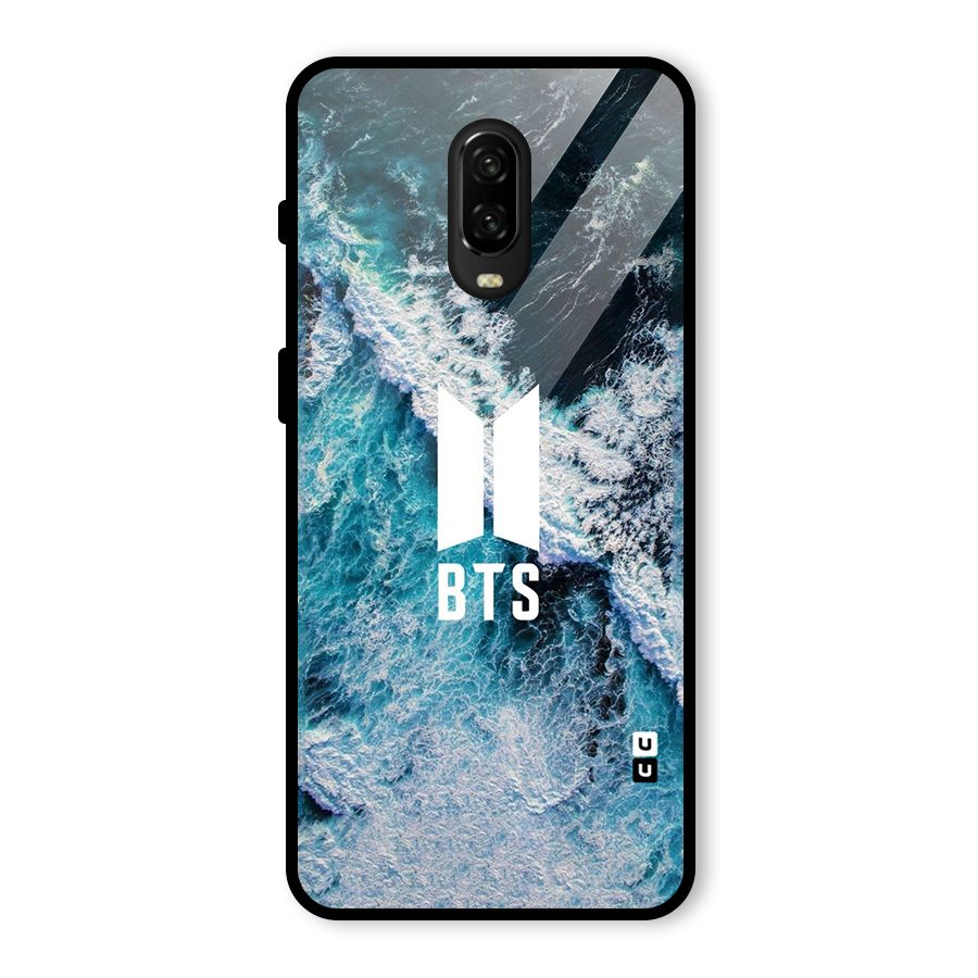 BTS Ocean Waves Glass Back Case for OnePlus 6T